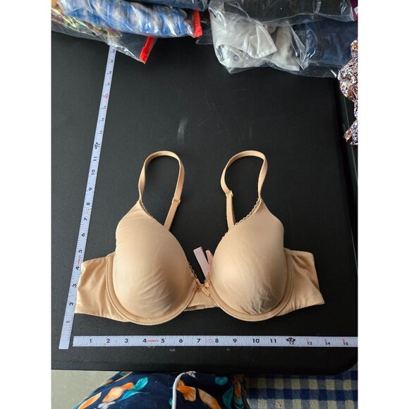 Victorias Secret Body Lined Perfect Coverage Bra Size 36B Nude Tan #2 - Picture 8 of 13